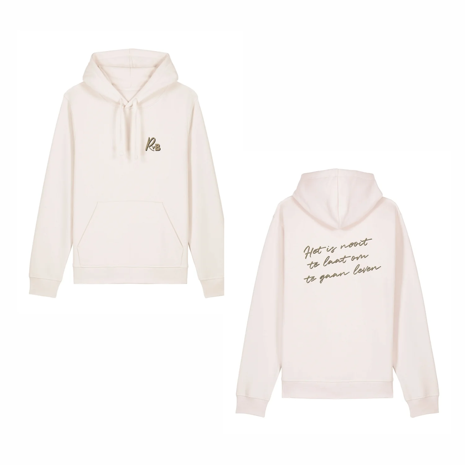 Rutger van Barneveld | Nooit Te Laat Hoodie Vintage White