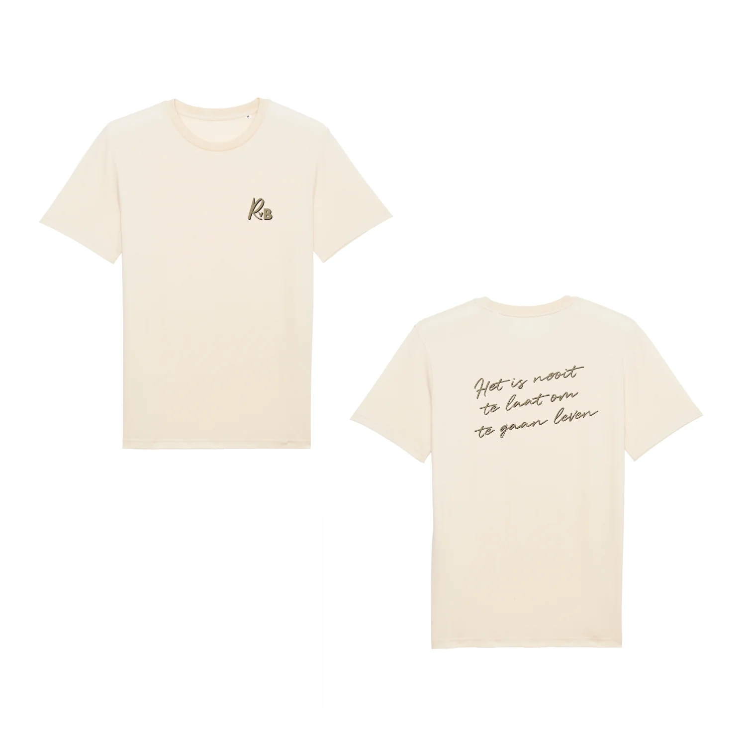 Rutger van Barneveld | Nooit Te Laat T-Shirt Natural Raw