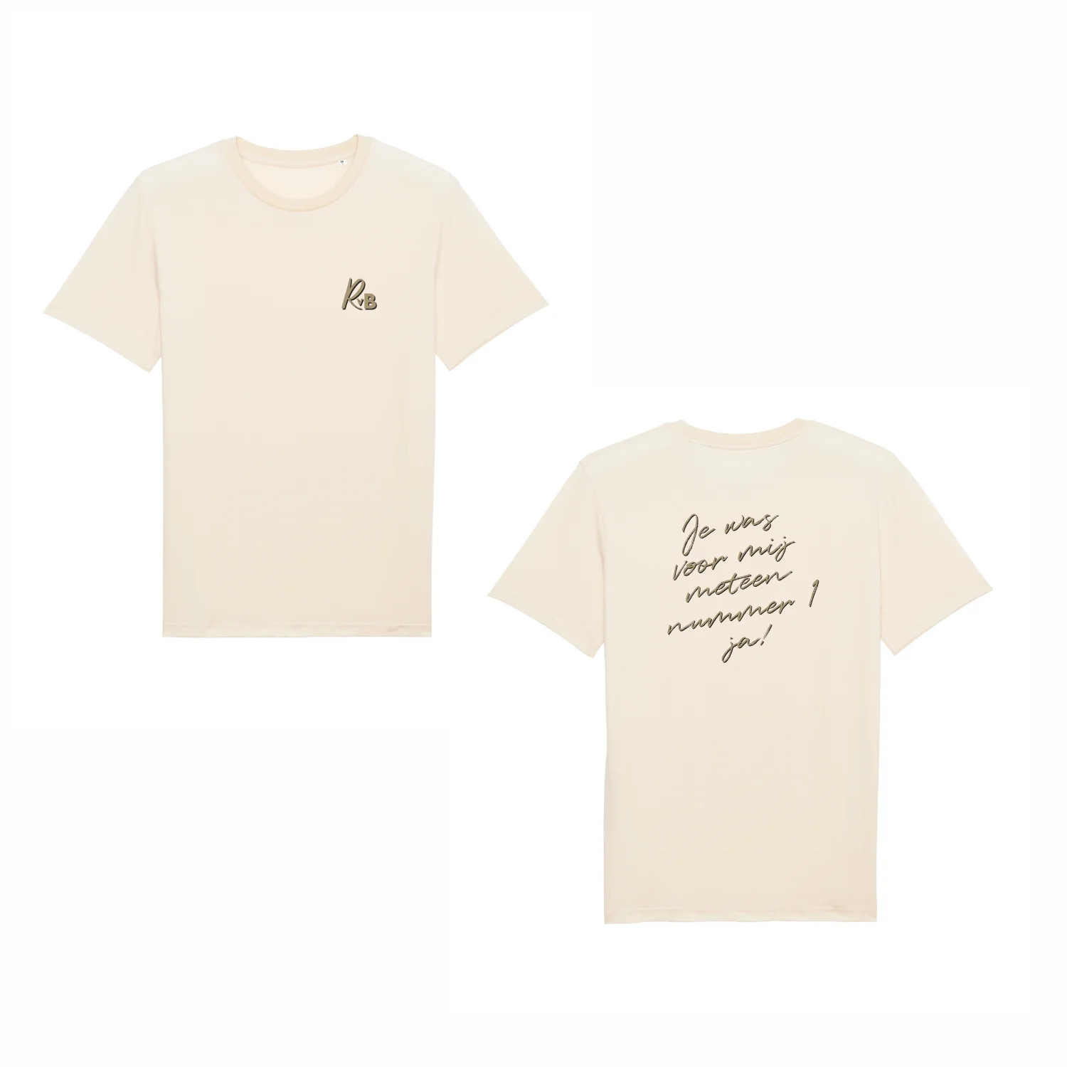 Rutger van Barneveld | Nummer 1 T-Shirt Natural Raw