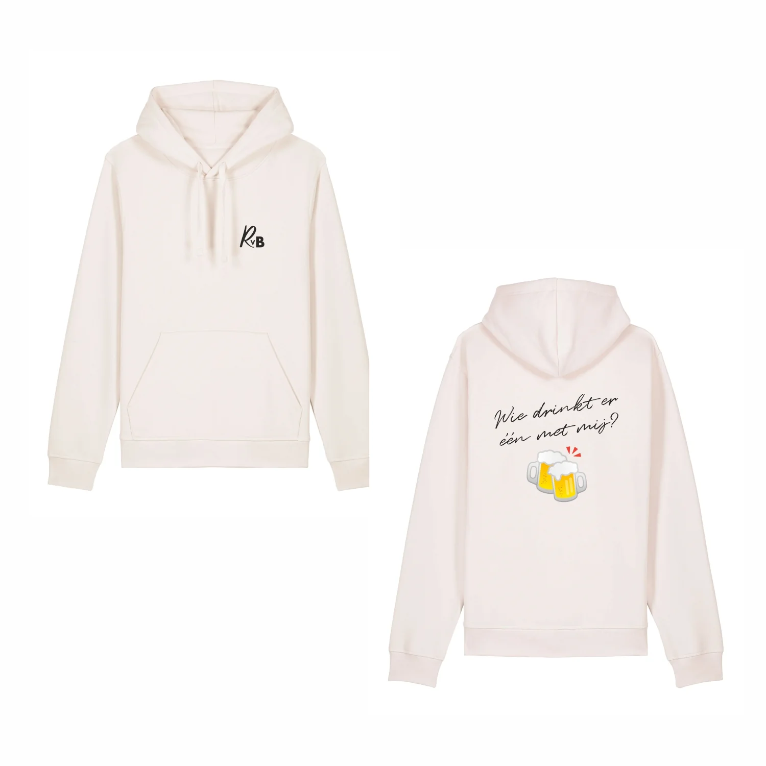 Rutger van Barneveld | Wie Drinkt Er Eén Met Mij Hoodie Vintage White