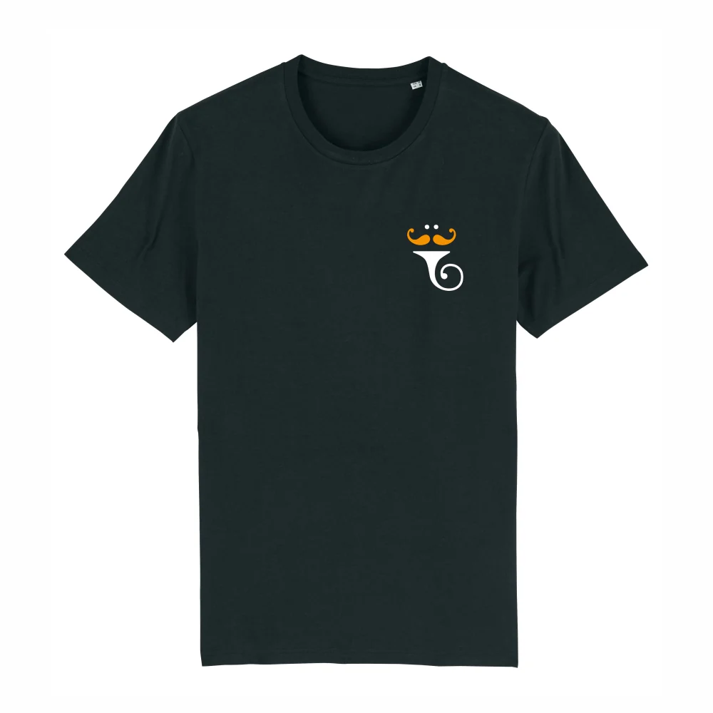 Släpstick | Logo T-shirt Zwart Heren
