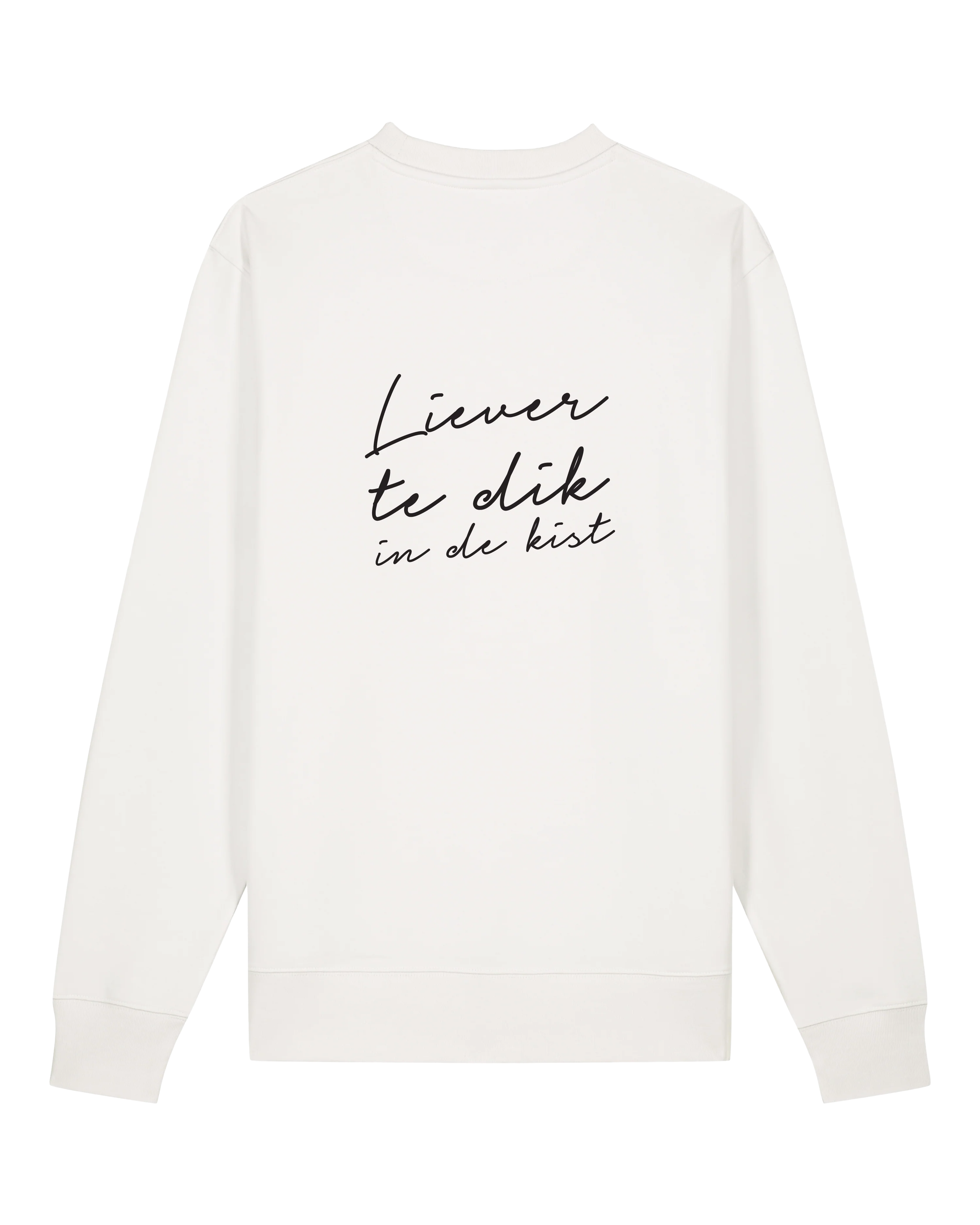 Stef Ekkel | Crewneck Liever Te Dik off-white - Image 3