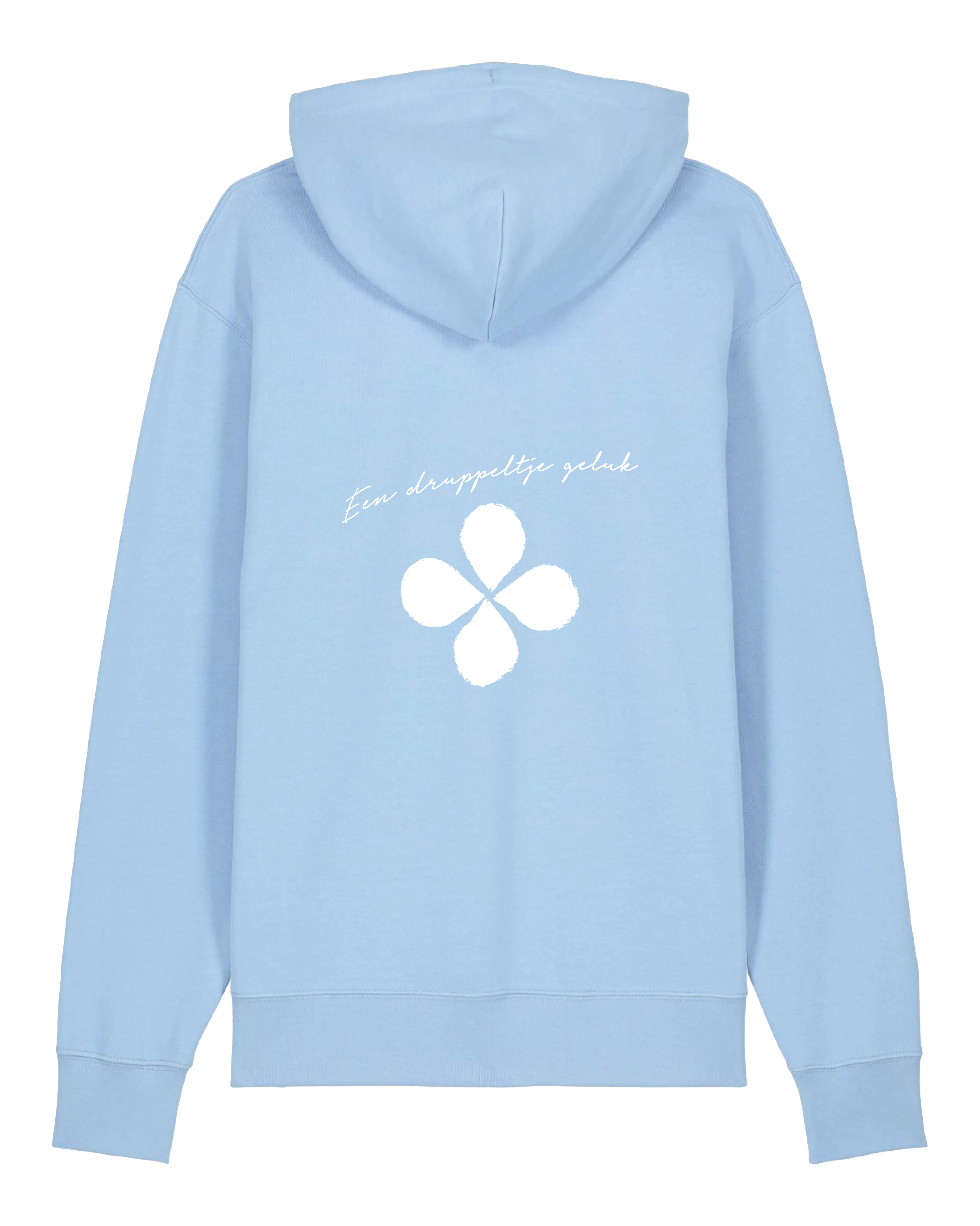 Stef Ekkel | Hooded sweater Druppeltje Geluk blue soul - Image 3