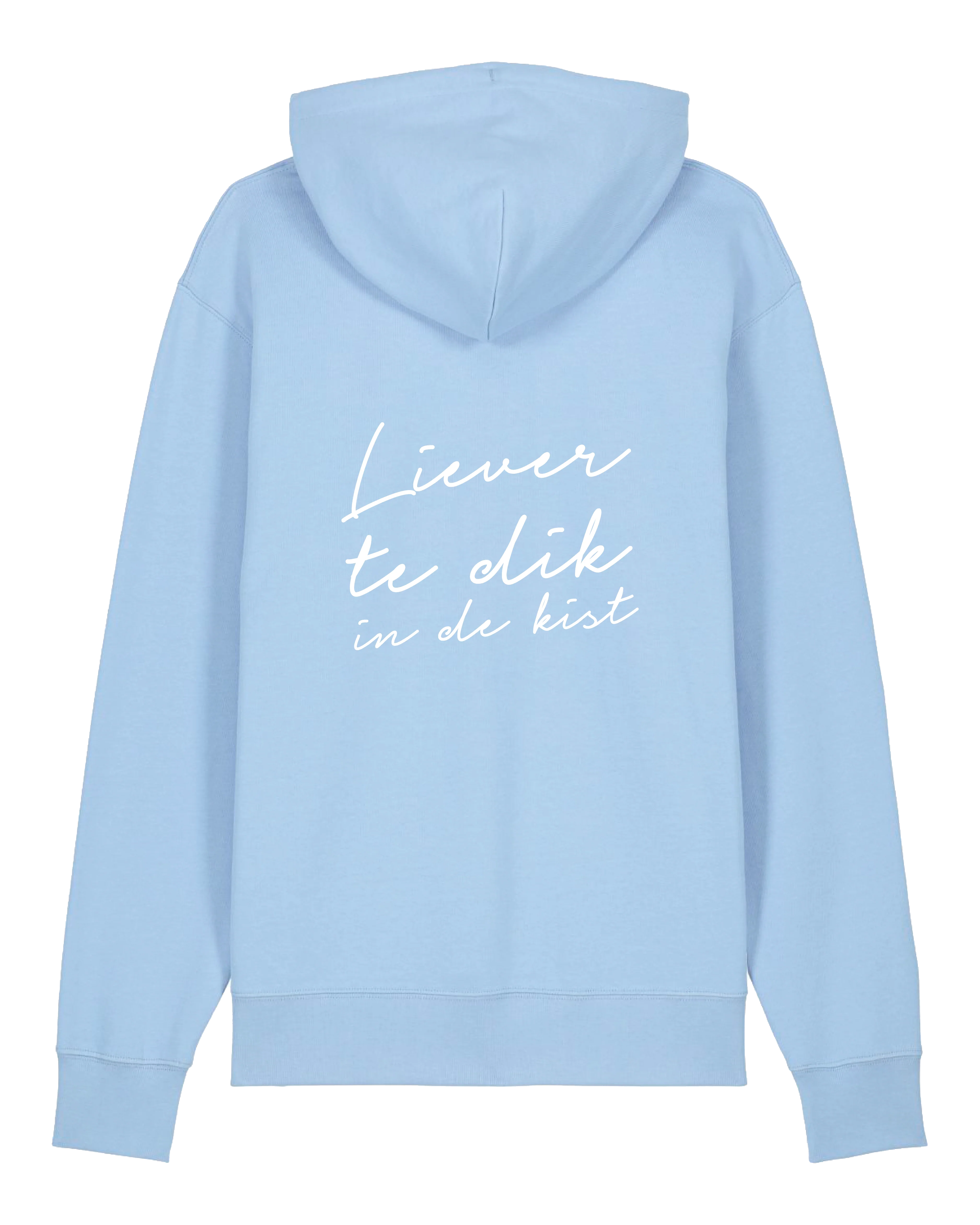 Stef Ekkel | Hooded sweater Liever Te Dik blue soul - Image 3