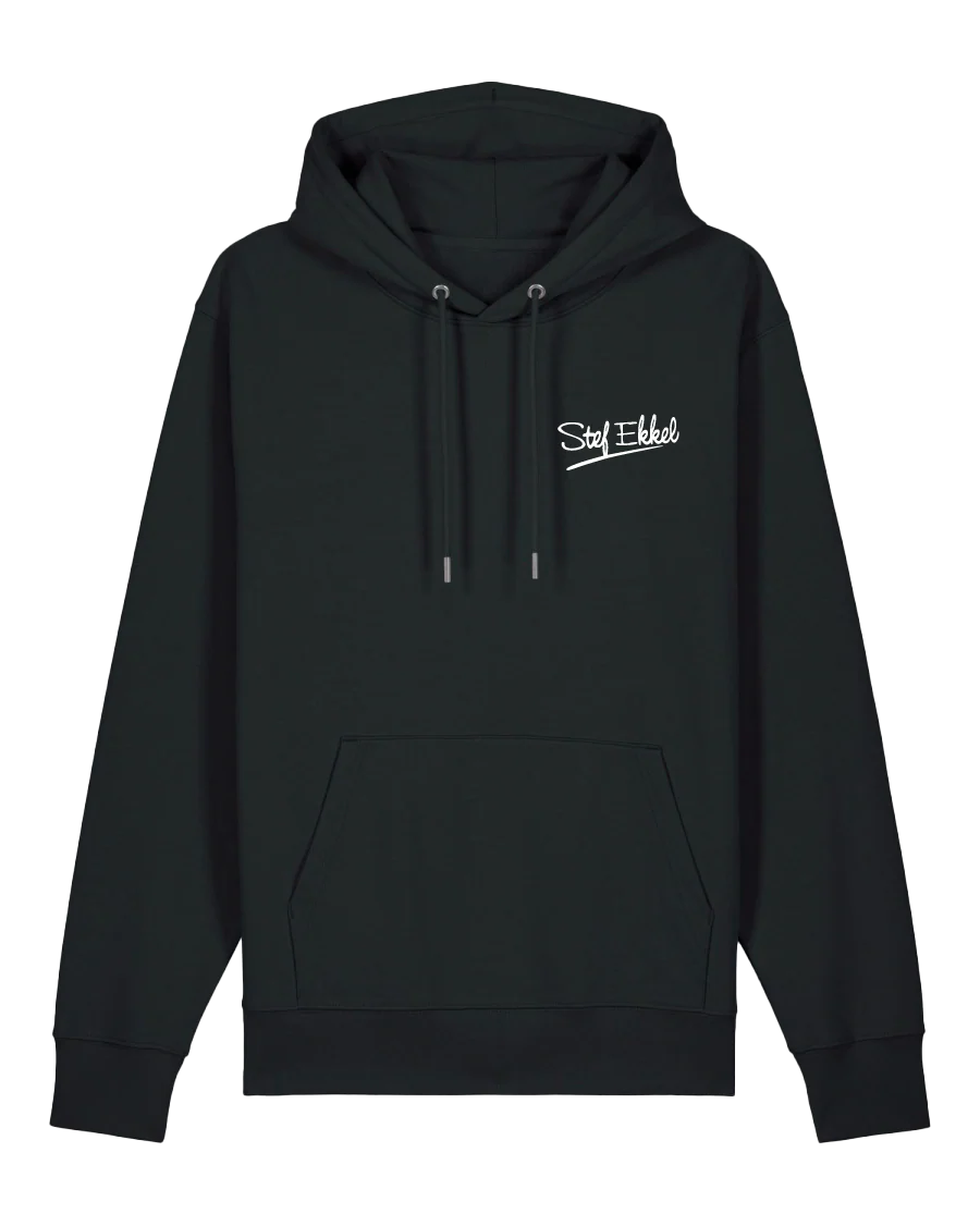 Stef Ekkel | Hooded sweater Liever te Dik zwart - Image 2