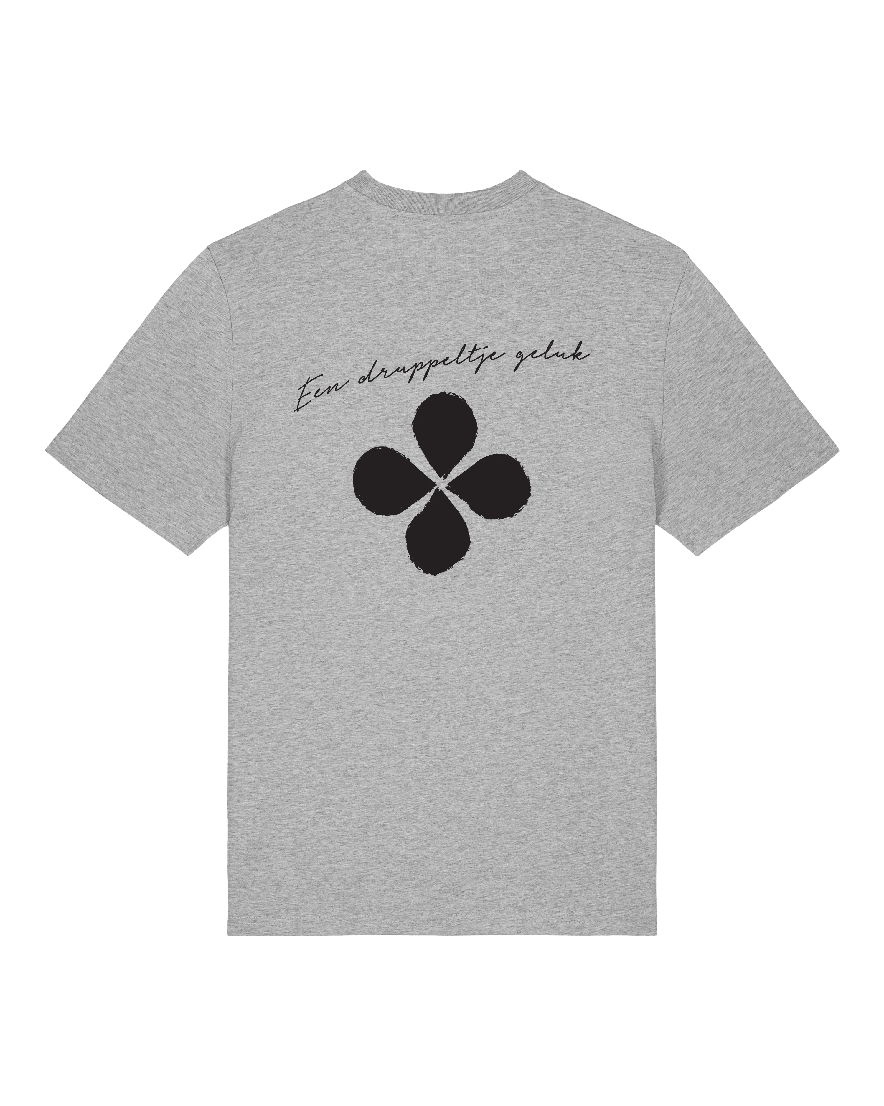 Stef Ekkel | T-Shirt Druppeltje Geluk Tee Heather Grey - Image 3