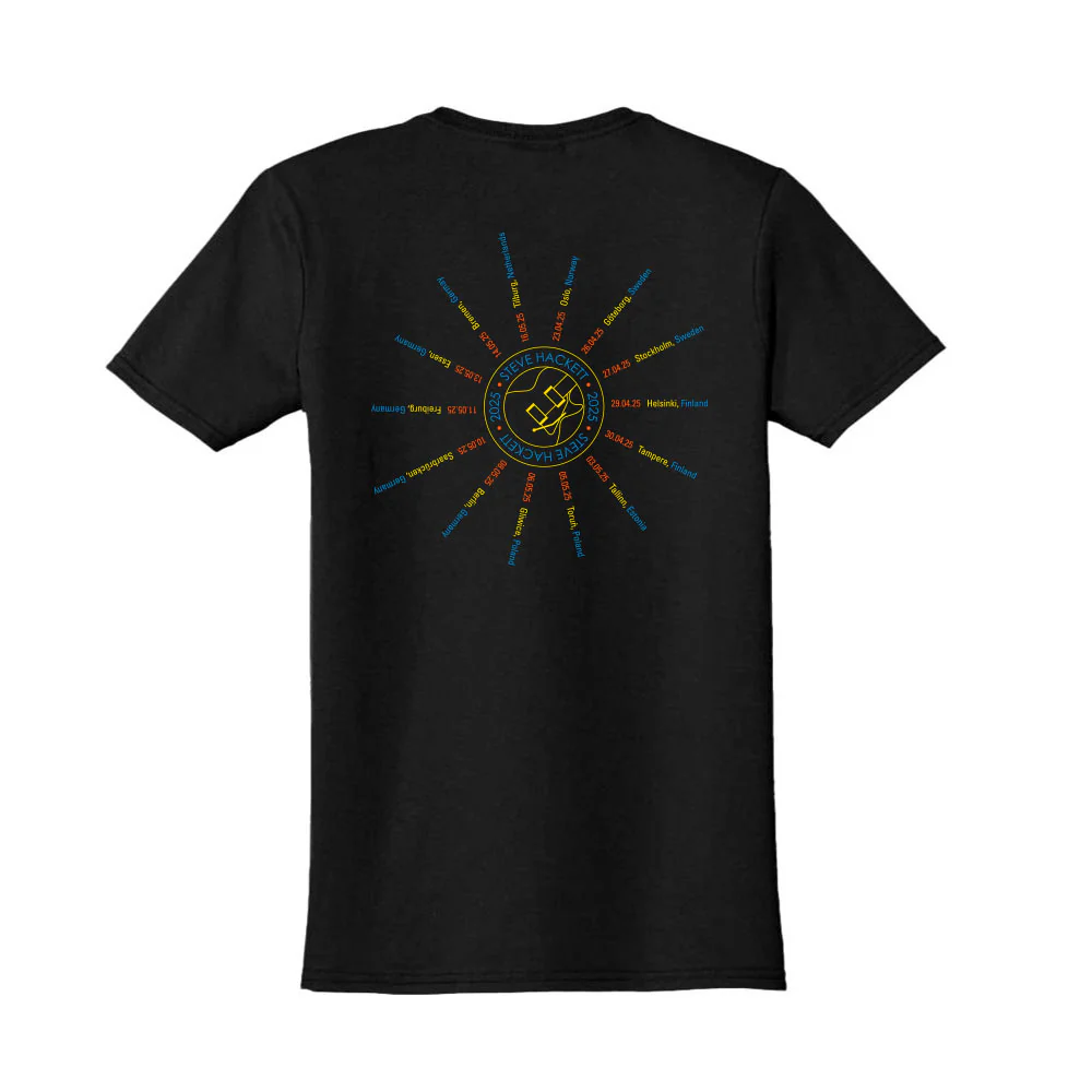 Steve Hackett | 2025 EU Tour Splat T-shirt - Image 3