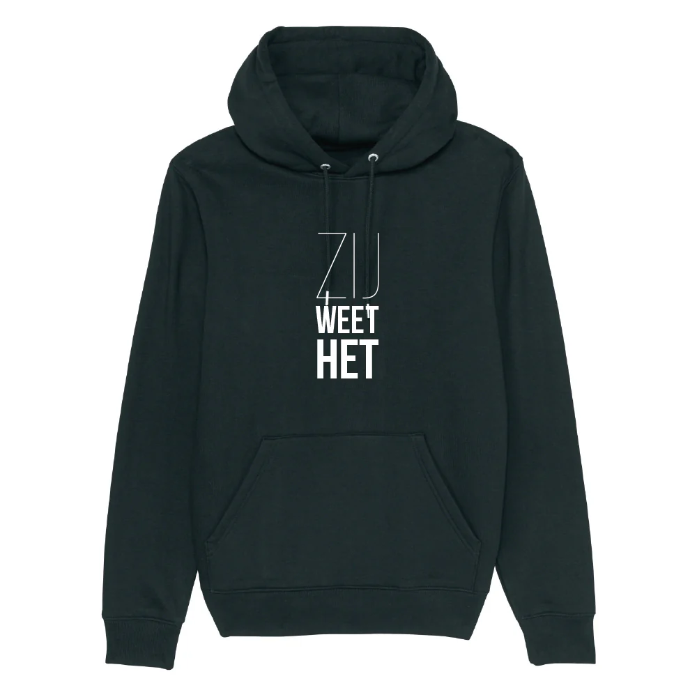 Tino Martin | Hooded Sweater Zij Weet Het Zwart Unisex - Image 2