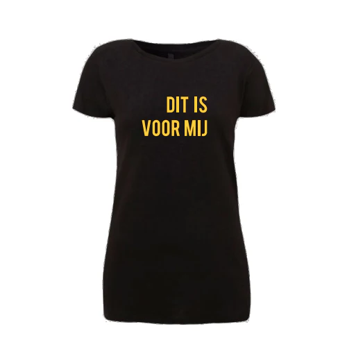 Trijntje Oosterhuis | T-Shirt Zwart Dit Is Voor Mij Dames