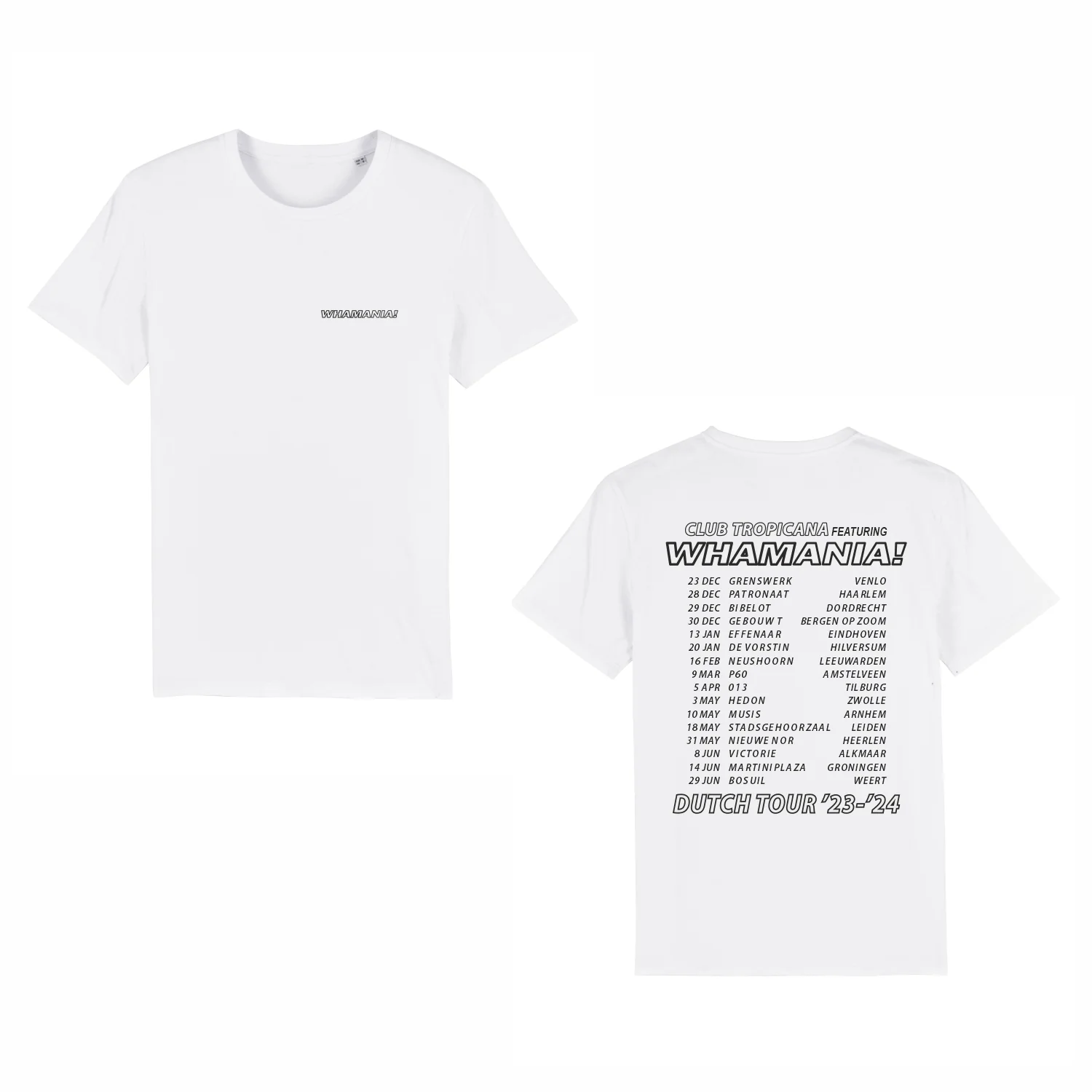 WHAMANIA! | Tour T-Shirt Wit