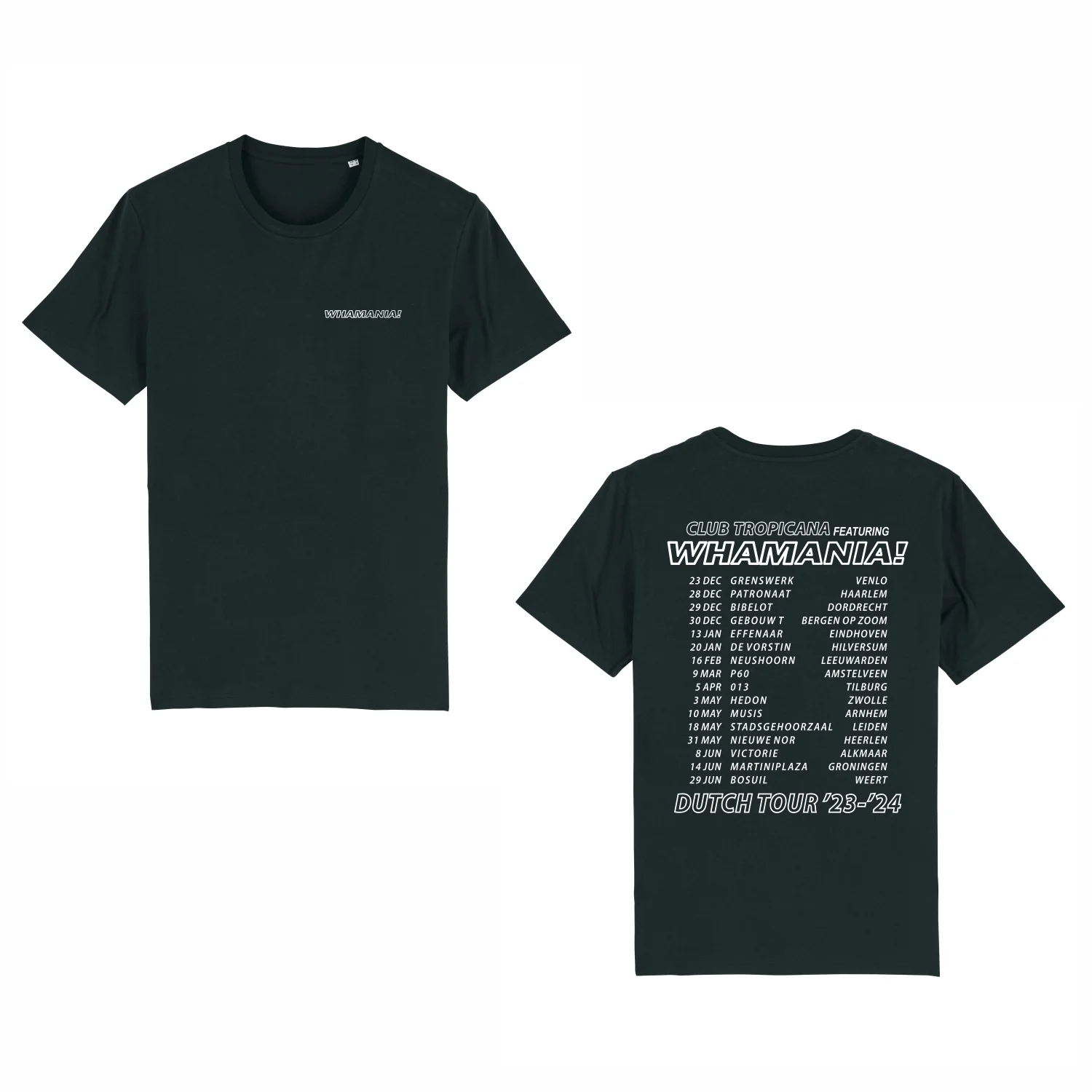 WHAMANIA! | Tour T-Shirt Zwart