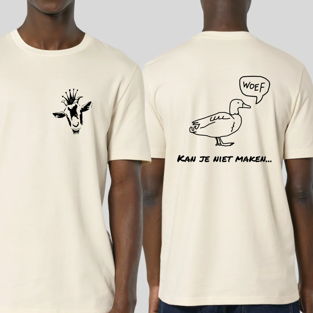 Prins S & De Geit | Woefeend T-shirt Natural Raw