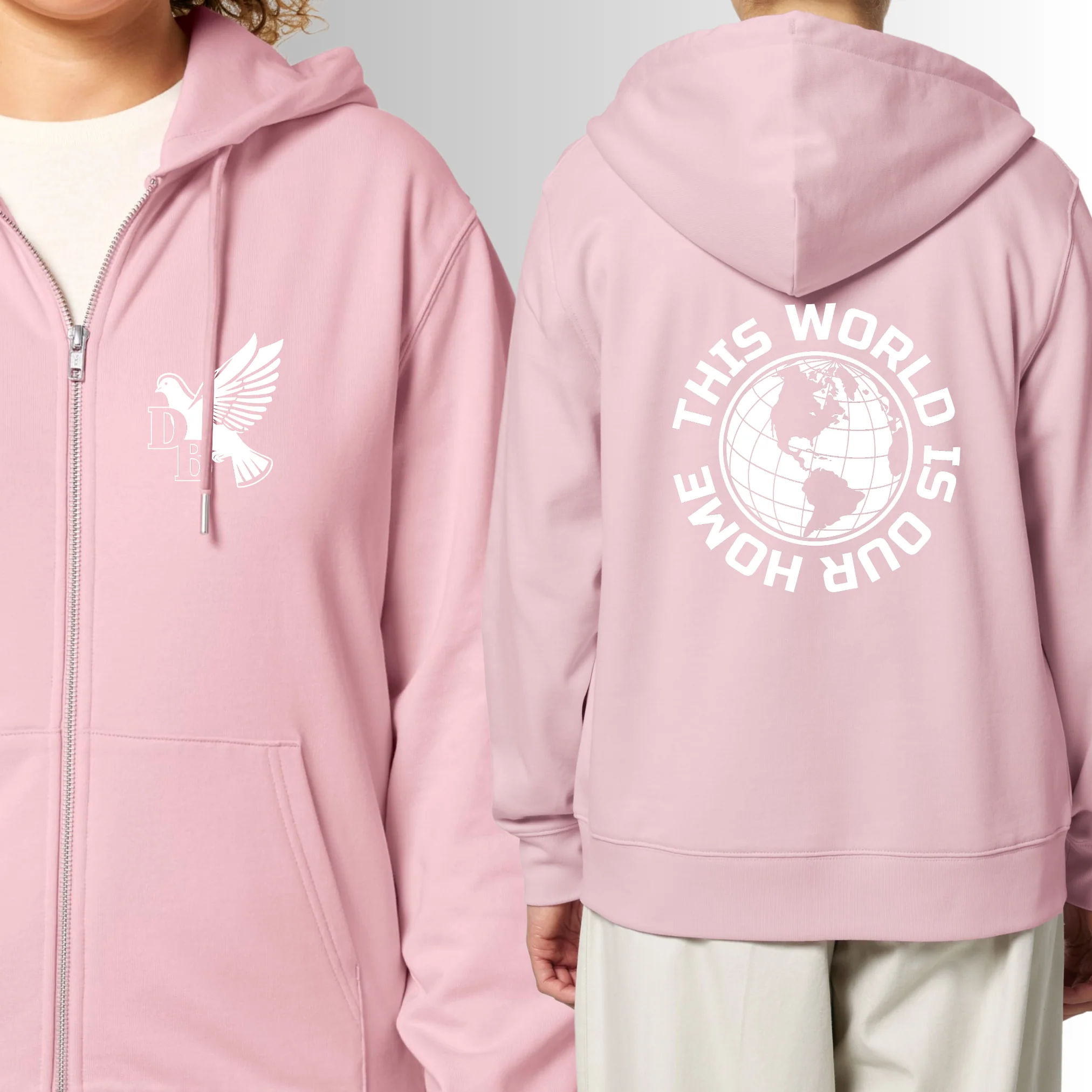 Douwe Bob | Zipped Hoodie "This World Is Our Home"